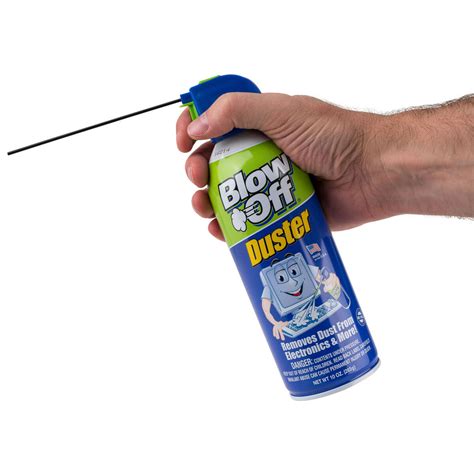 Blow Off Duster Can Of Air Removes Dust And Debris Canned Air 10 Oz
