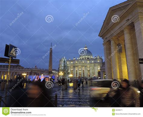 The Vatican At Night Stock Image Image Of Vatican Night 92269571