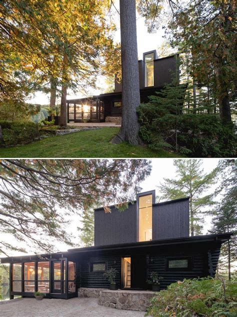 A Black Exterior And New Living Spaces Were Part Of Remodeling An Old