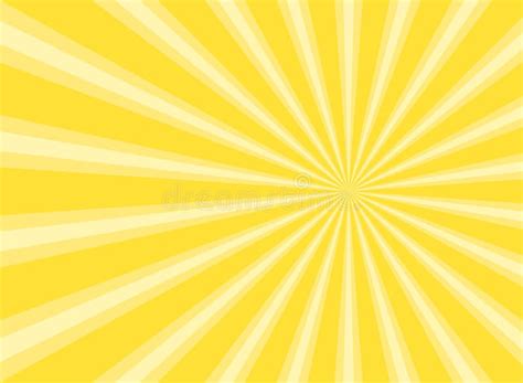 Sunlight Rays Horizontal Background Bright Yellow Color Burst