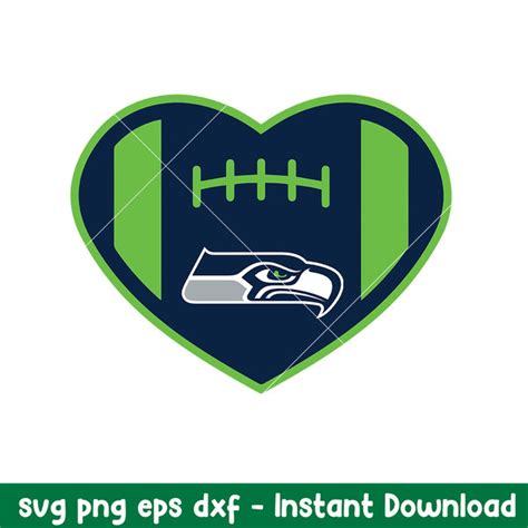 Heart Seattle Seahawks Logo Svg Seattle Seahawks Svg Nfl S Inspire
