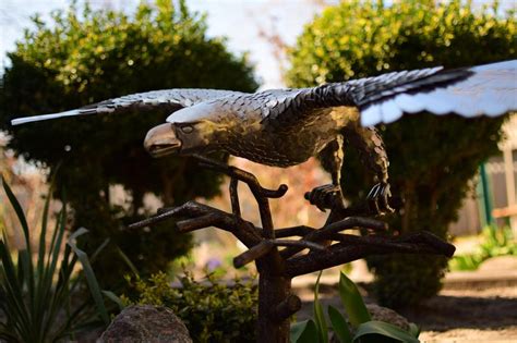 Eagle Bird Metal Steampunk Sculpture Strong American Symbol Etsy