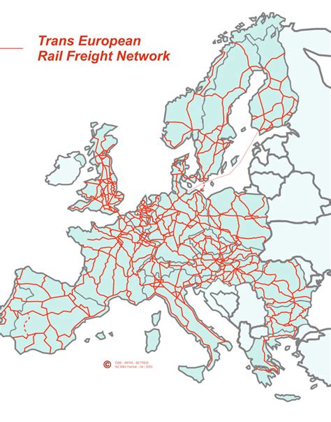 Euro Rail Route Map