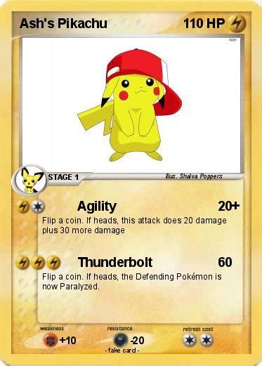 Pokémon Ash S Pikachu 353 353 Agility My Pokemon Card