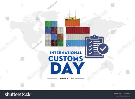 International Customs Day Celebrated On January Stock Illustration