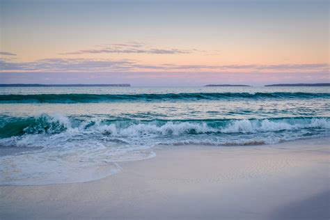 Sea waves splashing on beach sand, morning calm, sea waves ...