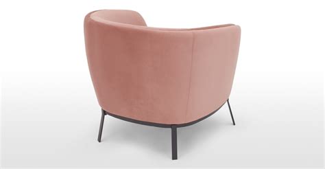 Shop with afterpay on eligible items. Belle Accent Armchair, Blush Pink Velvet | MADE.com