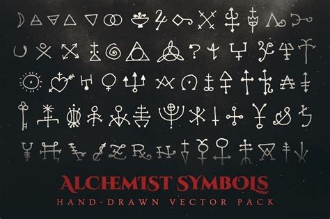 Alchemy Symbols Vector Pack Jeff Finley