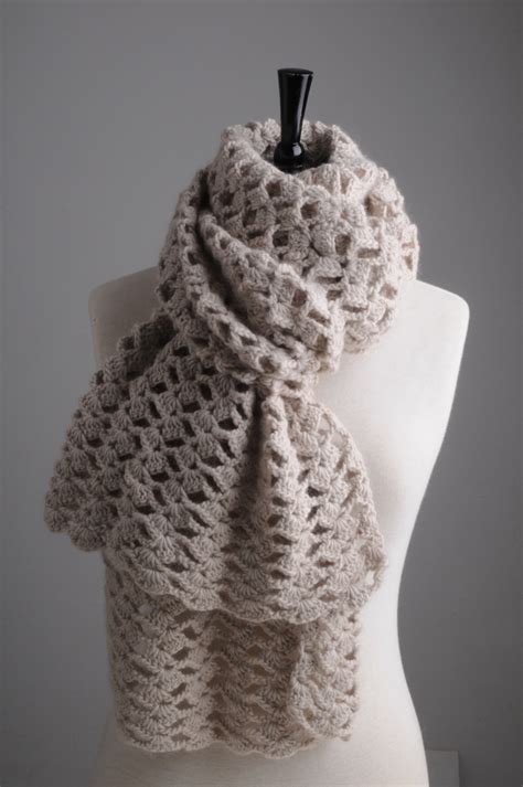 lacy crochet scarf mrs moon