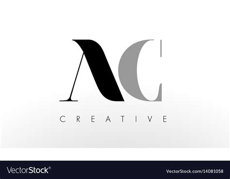 A C Letter Logo Design Creative Ac Letters Icon Vector Image