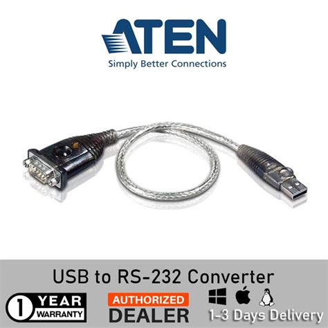 Aten Uc232a Usb To Rs232 Serial Port Converter 35cm Shopee Malaysia