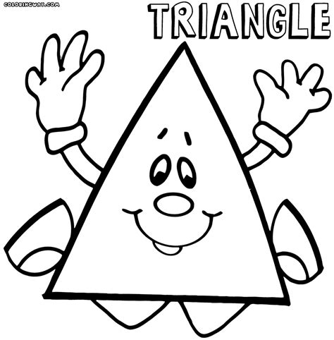 Triangle Coloring Page Coloring Page To Download And Print Coloring Home
