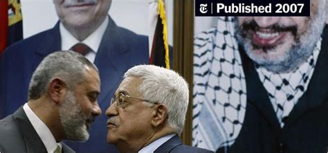 2 Palestinian Leaders Meet To Pave Way For A New Cabinet The New York Times