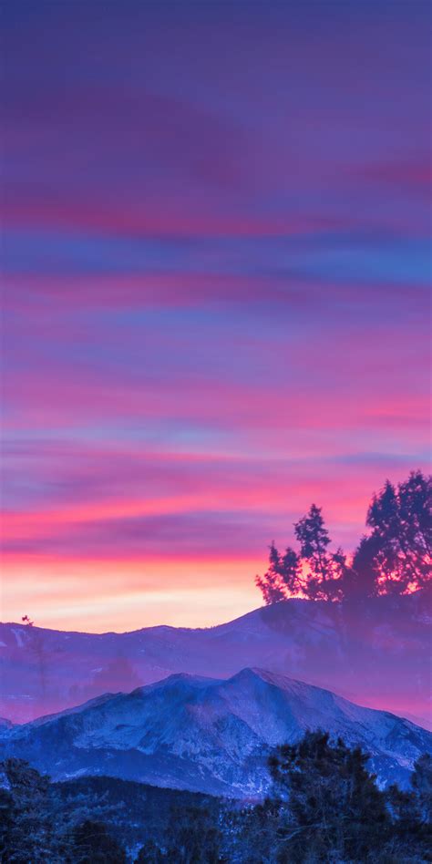 1080x2160 Glenwood Springs Colorado Beautiful Sunset 4k One Plus 5t