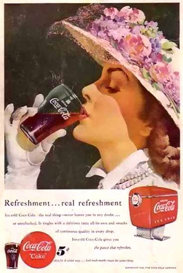Coca Cola Lady 1949 Mad Men Art Vintage Ad Art Collection