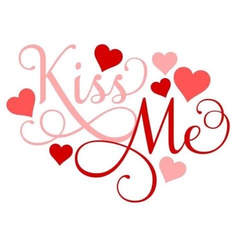 Kiss Me Svg Valentines Day Svg Love Svg Heart Digital Etsy Valentines Day Card Sayings