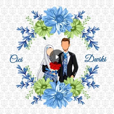 Contoh undangan pernikahan digital kekinian | blue white. Kata Kata Undangan Pernikahan Lewat Sosmed - Undangan ...