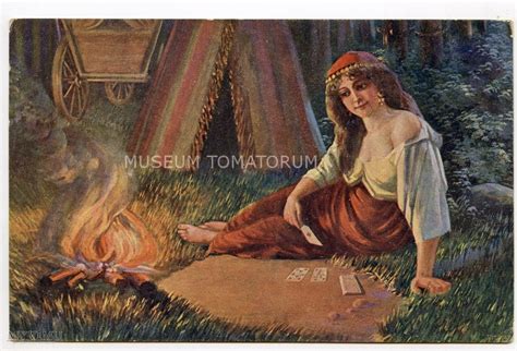 kroj cyganka przy ognisku w museum tomatorum pamiątki przeszłości w