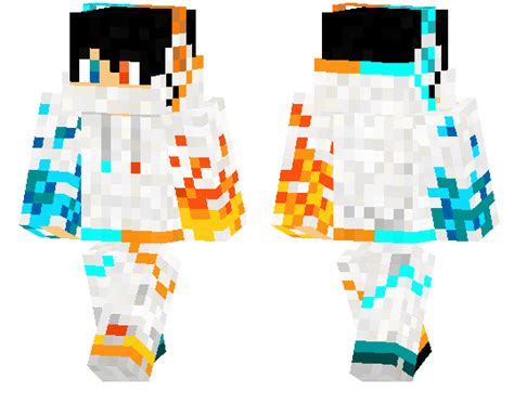 Setelah kamu mengunduh tool skin free fire diatas, kamu akan dibawa ke menu awal aplikasi tersebut. White Fire And Water Skin | Minecraft PE Skins