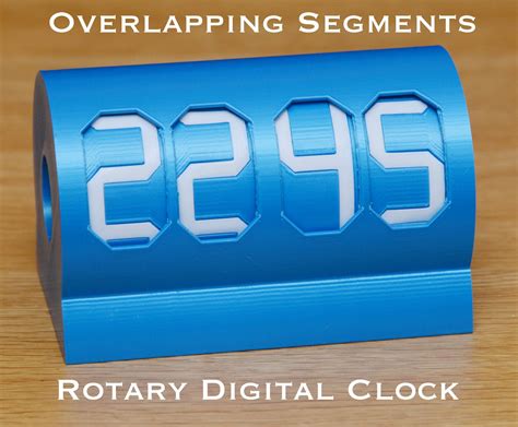 Overlapping Segments Rotary Digital Clock 6 Steps With Pictures