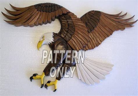 Pattern Of Eagle Intarsia Sculpture By Kennbennett On Etsy