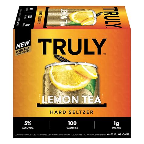Truly Lemon Iced Tea Hard Seltzer 12 Oz Cans Shop Beer And Wine At H E B
