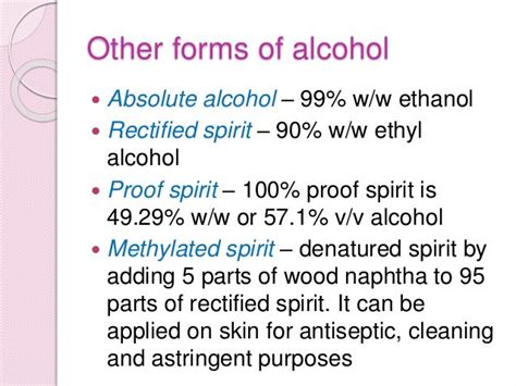 Aliphatic Alcohols