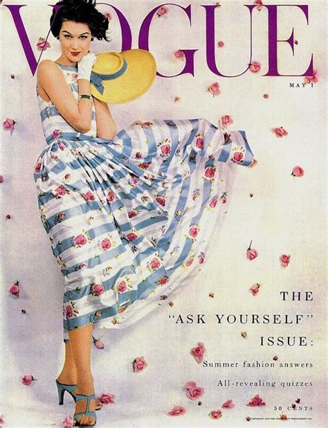 Wearing Traina Norell 1953 Vintage Vogue Covers Vogue Covers