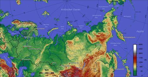 Mapa Geograficzna Rosji Topografia I Cechy Fizyczne Rosji