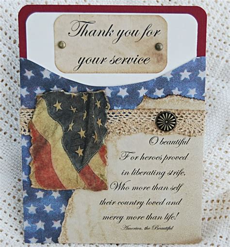 Items Similar To Handmade Military Veterans Thank You Card On Etsy