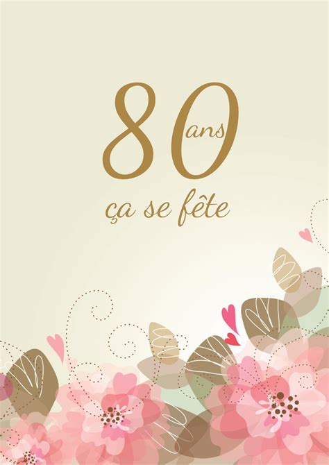 Carte Anniversaire 80 Ans A Imprimer My Xxx Hot Girl