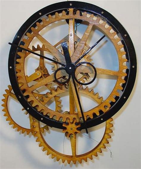 Wood Gear Clock Plans Free Build A Wooden Gear Clocks A Hobby For All