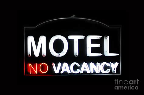 Motel No Vacancy Neon Sign Photograph By Manuel Fernandes Pixels