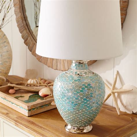 Aqua Mosaic Table Lamp Pier 1 Imports Sea Theme Bedrooms