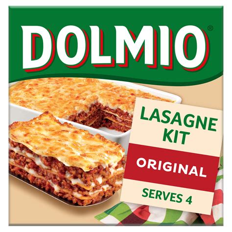Dolmio Lasagne Meal Kit Lasagne Sheets Tomato Sauce Creamy Sauce
