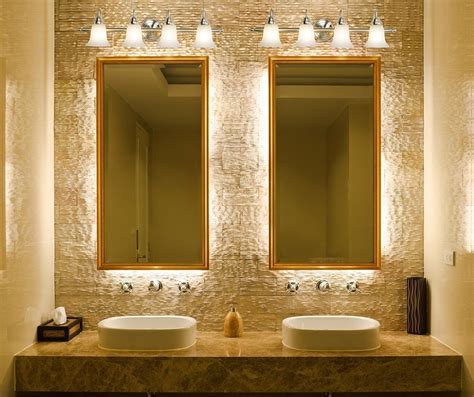 Discover a variety of damp and wet rated bath lights and vanity mirrors from top brands like tech lighting, kichler, and visual comfort. Bathroom vanity lighting design - Bee Home Plan | Home ...