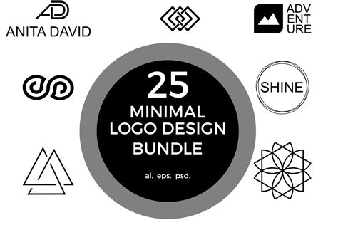 25 Minimal Logos Bundle Minimal Logo Logos Logos Design