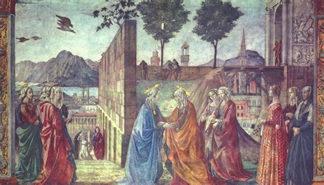 Reproductions De Peintures La Visitation 1490 De Domenico Ghirlandaio