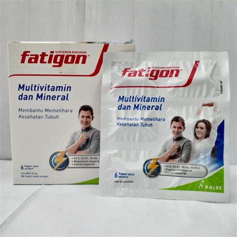 Jual Fatigon Multivitamin Dan Mineral Per 1 Strip Shopee Indonesia