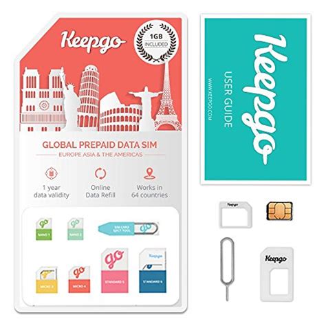 This 4g worldwide internet sim card is ideal for ipads, tablets, portable wifi's devices and even mobile phones. Price tracking for: Keepgo Global Lifetime Data SIM Card for Europe, Asia & the Americas + 1GB ...