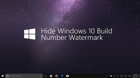 How To Remove Windows 10 Build 10240 Watermark Lynamelax