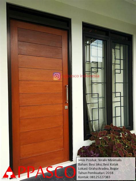 Banyak tipe minimalis modern, klasik, futuristik, bahkan semi tradisional asalkan anda cermat mengecek kualitas. Teralis Minimalis Modern simple di Graha Aradea Bogor ...