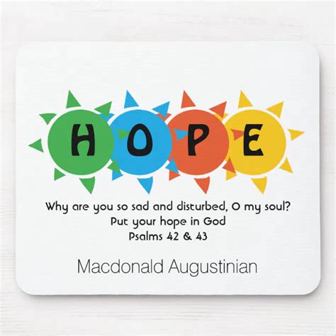 Christian Hope In God Psalm 42 Personalized Mouse Pad Zazzle