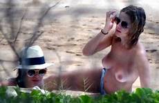 benson ashley topless breakers caiu fazendo praia sunbathing