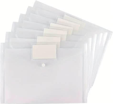 Plastic Envelopes Poly Envelopes Clear Document Folders Us Temu