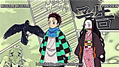 Tanjiro Wrestling With His Crow Youtube