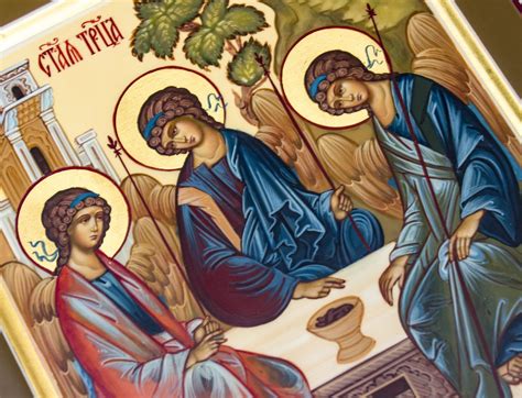 Trinity Rublev Orthodox Icon Handpainted Copy Ancient Russian Etsy