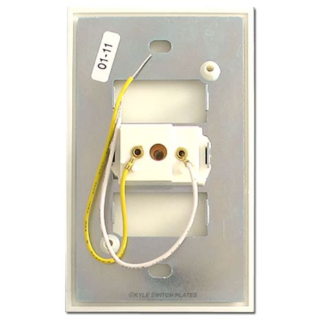 Touch Plate 5000 Series 1 Button Low Voltage Switch Unit Almond
