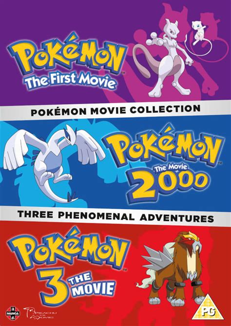 This is the first animated film about pokèmon released in cinemas in april 2000 and produced by american director michael haigney and japanese director kunohiko yuyamache. Pokemon Movie Collection (Pokemon The First Movie, Pokemon ...