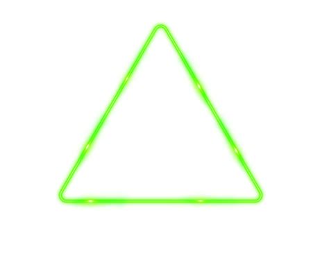 Green Neon Triangle Border Png Freetoedit Neon Png Png Image